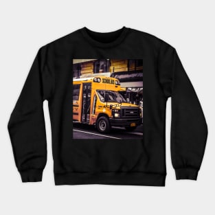 School Bus, Manhattan, New York City Crewneck Sweatshirt